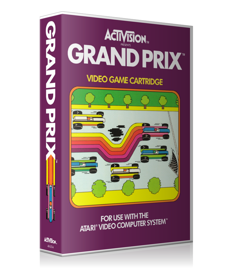 Grand Prix Atari 2600 Game Cover To Fit A UGC Style Replacement Game Case