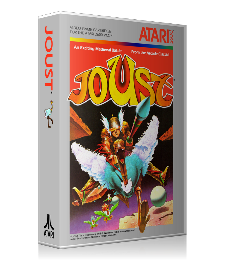 Joust 3 Atari 2600 Game Cover To Fit A UGC Style Replacement Game Case