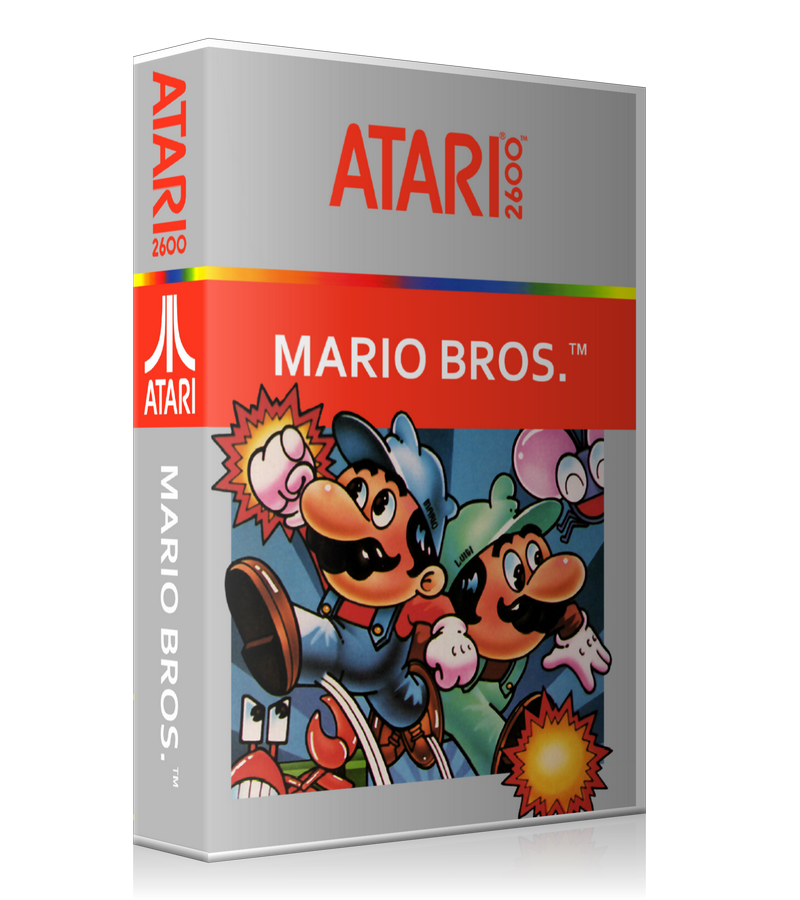 Mario Bros 2 Atari 2600 Game Cover To Fit A UGC Style Replacement Game Case