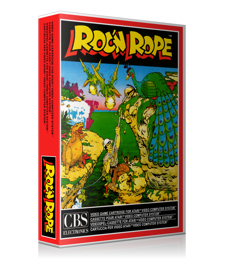 Rocn Rope Eu Atari 2600 Game Cover To Fit A UGC Style Replacement Game Case