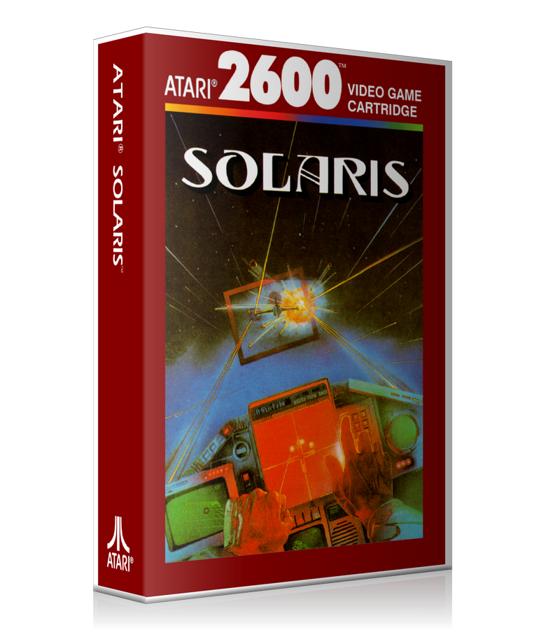 Solaris Atari 2600 Game Cover To Fit A UGC Style Replacement Game Case