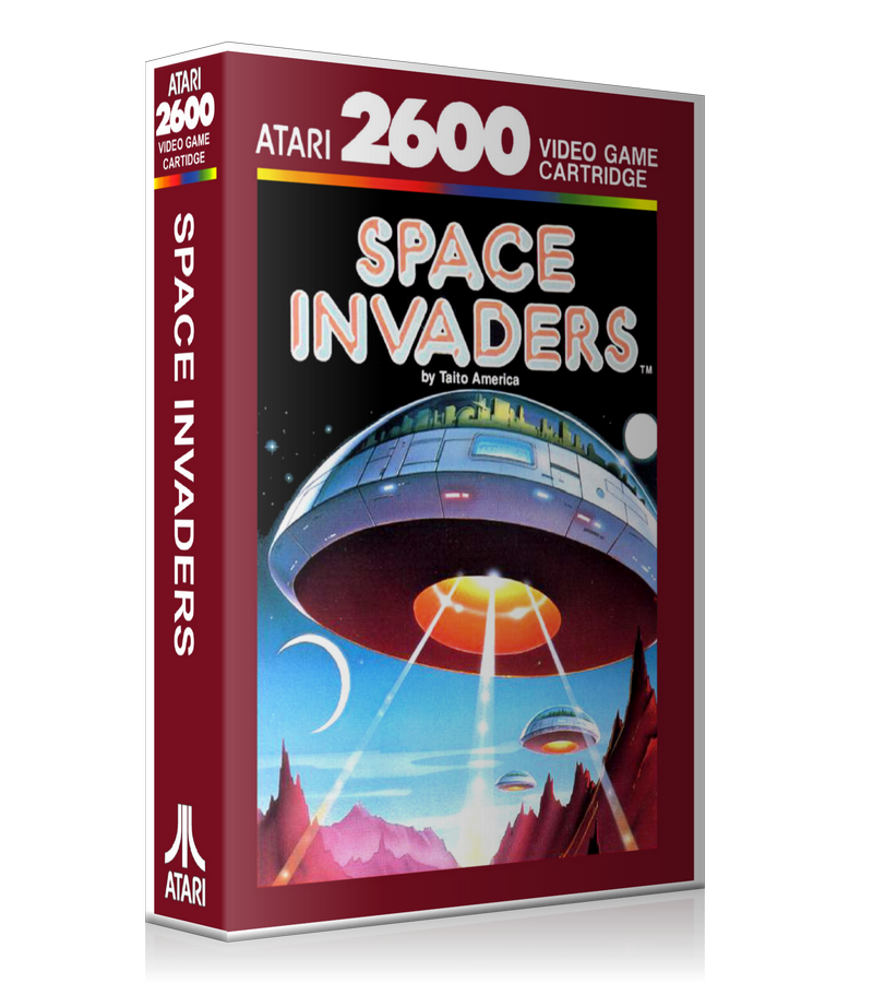 Space Invaders Au Atari 2600 Game Cover To Fit A UGC Style Replacement Game Case