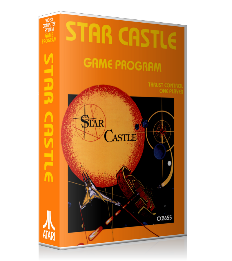 Star Castle Atari 2600 Game Cover To Fit A UGC Style Replacement Game Case