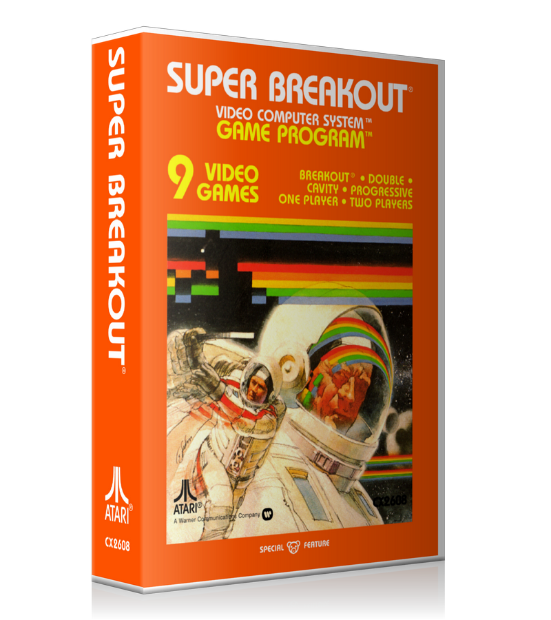 Super Breakout 2 Atari 2600 Game Cover To Fit A UGC Style Replacement Game Case