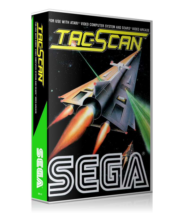 TAC Scan Atari 2600 Game Cover To Fit A UGC Style Replacement Game Case