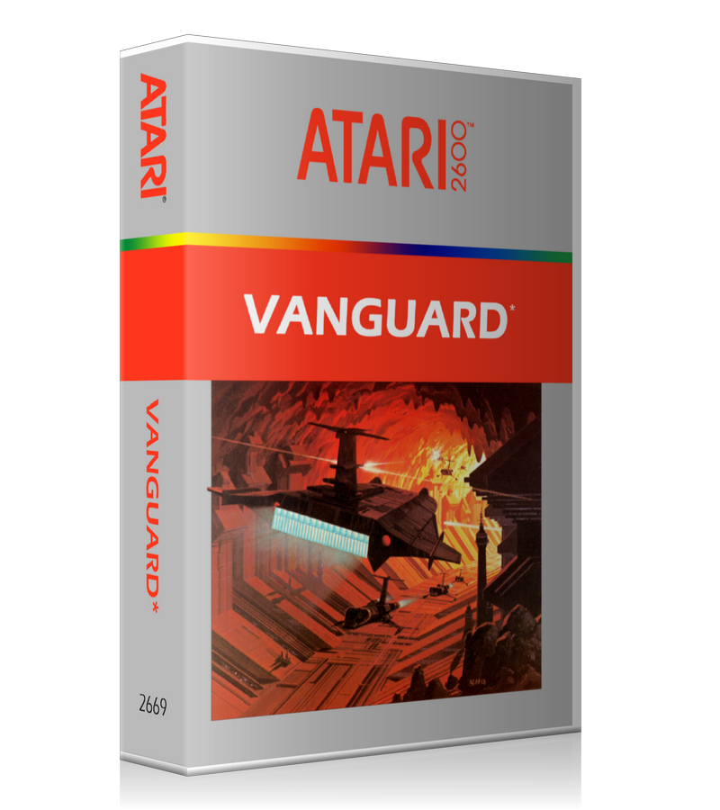 Vanguard 2 Atari 2600 Game Cover To Fit A UGC Style Replacement Game Case