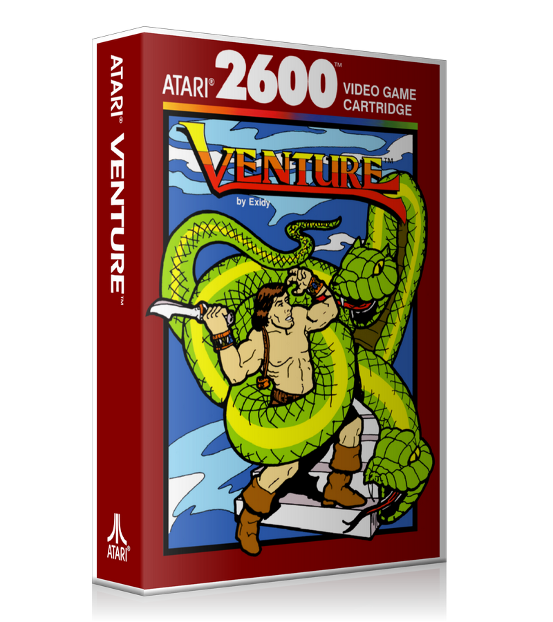 Venture 2 Atari 2600 Game Cover To Fit A UGC Style Replacement Game Case