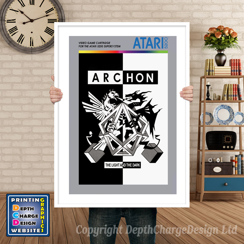 Archon Atari 5200 GAME INSPIRED THEME Retro Gaming Poster A4 A3 A2 Or A1