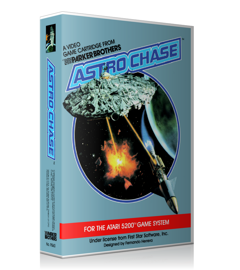 Atari 5200 Astrochase 2 Game Cover To Fit A UGC Style Replacement Game Case