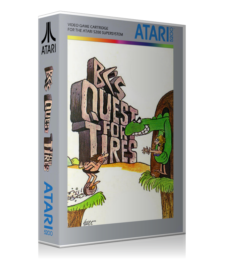 Atari 5200 Bcsquest For Tires Game Cover To Fit A UGC Style Replacement Game Case