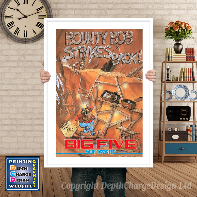 Bounty Bob Strikes Back Atari 5200 GAME INSPIRED THEME Retro Gaming Poster A4 A3 A2 Or A1