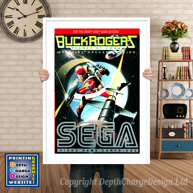 Buck Rogers Atari 5200 GAME INSPIRED THEME Retro Gaming Poster A4 A3 A2 Or A1