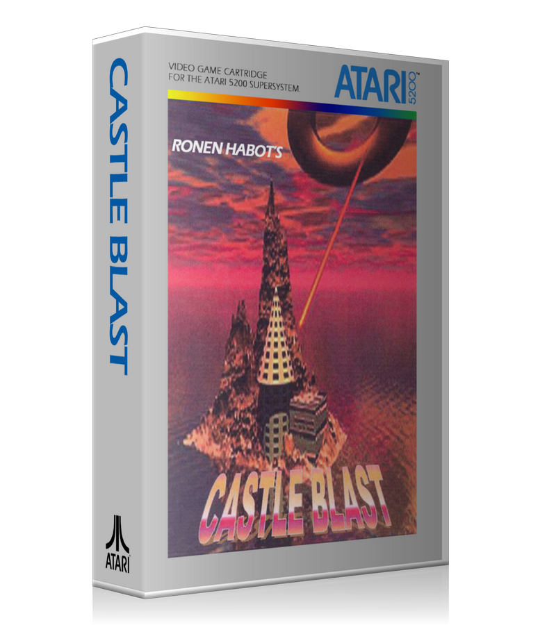 Atari 5200 Castle Blast2 Game Cover To Fit A UGC Style Replacement Game Case