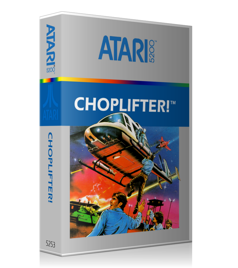 Atari 5200 Chop Lifter 2 Game Cover To Fit A UGC Style Replacement Game Case