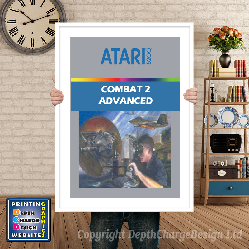 Combat2advanced Atari 5200 GAME INSPIRED THEME Retro Gaming Poster A4 A3 A2 Or A1