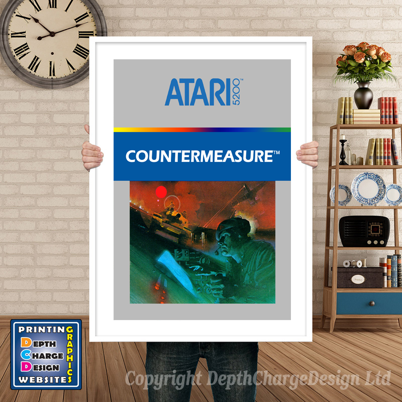 Counter Measure Atari 5200 GAME INSPIRED THEME Retro Gaming Poster A4 A3 A2 Or A1