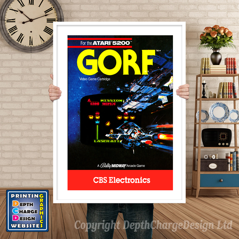 Gorf Atari 5200 GAME INSPIRED THEME Retro Gaming Poster A4 A3 A2 Or A1