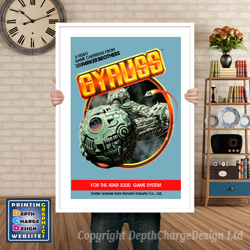 Gyruss Atari 5200 GAME INSPIRED THEME Retro Gaming Poster A4 A3 A2 Or A1