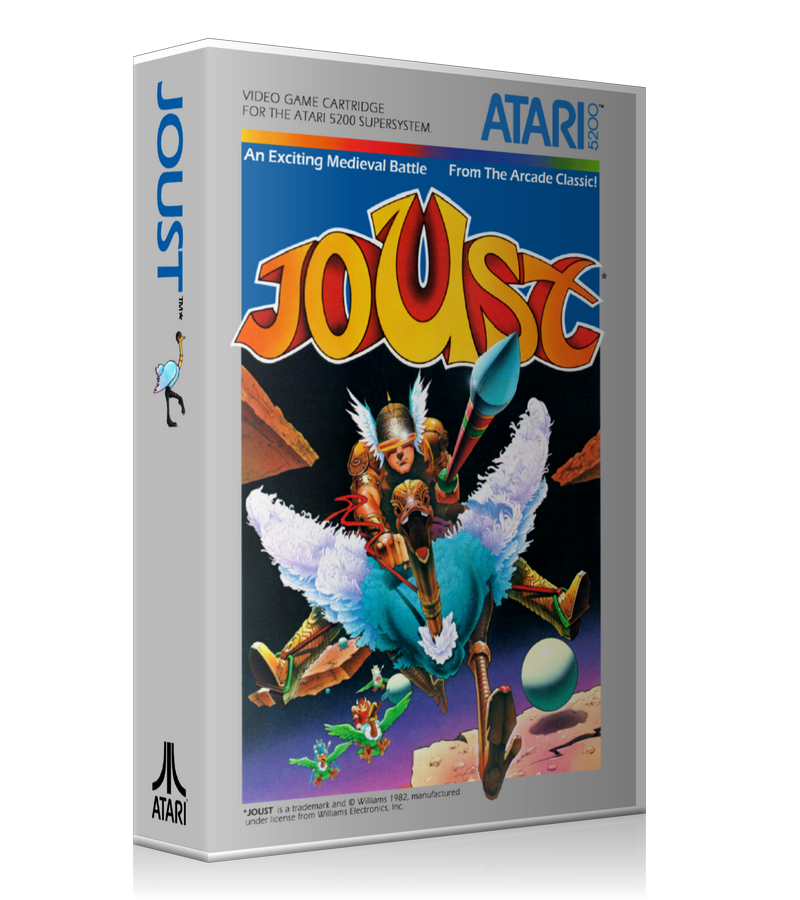 Atari 5200 Joust 2 Game Cover To Fit A UGC Style Replacement Game Case