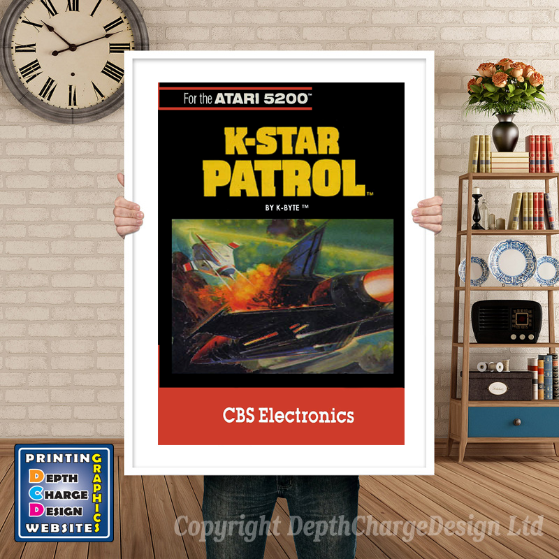 K Starpatrol Atari 5200 GAME INSPIRED THEME Retro Gaming Poster A4 A3 A2 Or A1