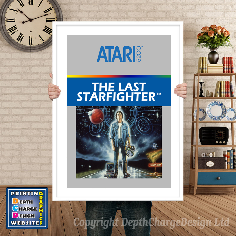 Last Starfighter Atari 5200 GAME INSPIRED THEME Retro Gaming Poster A4 A3 A2 Or A1