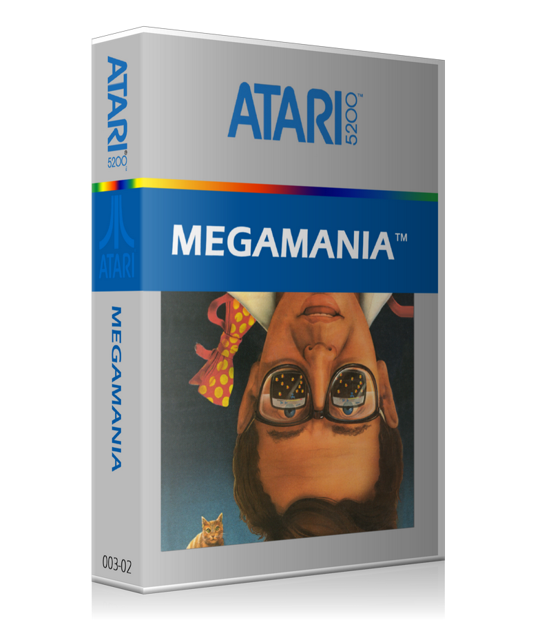 Atari 5200 Megamania 2 Game Cover To Fit A UGC Style Replacement Game Case