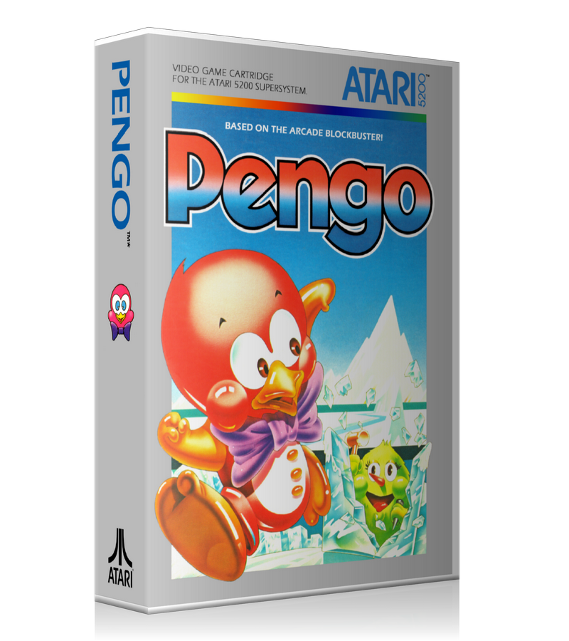 Atari 5200 Pengo 2 Game Cover To Fit A UGC Style Replacement Game Case