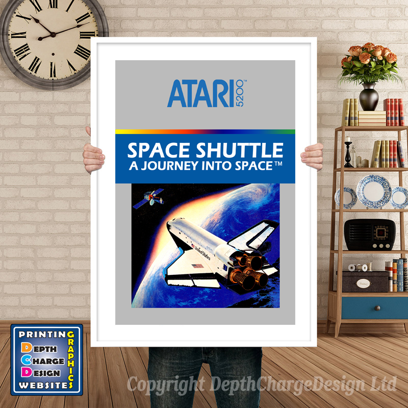 Space Shuttle Atari 5200 GAME INSPIRED THEME Retro Gaming Poster A4 A3 A2 Or A1