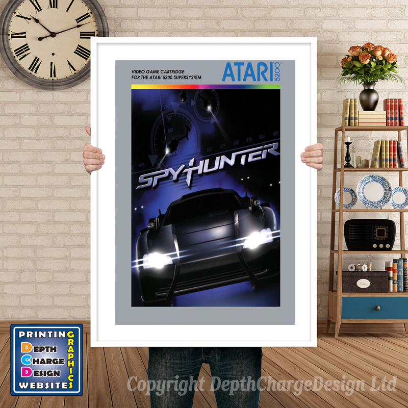Spy Hunter Atari 5200 GAME INSPIRED THEME Retro Gaming Poster A4 A3 A2 Or A1