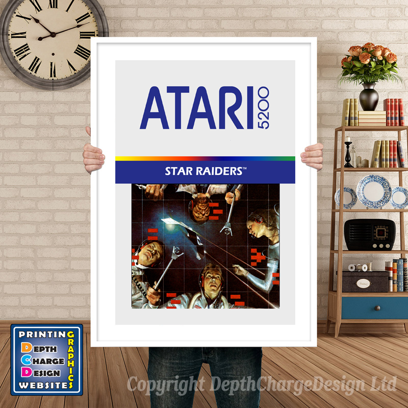 Star Raiders Atari 5200 GAME INSPIRED THEME Retro Gaming Poster A4 A3 A2 Or A1