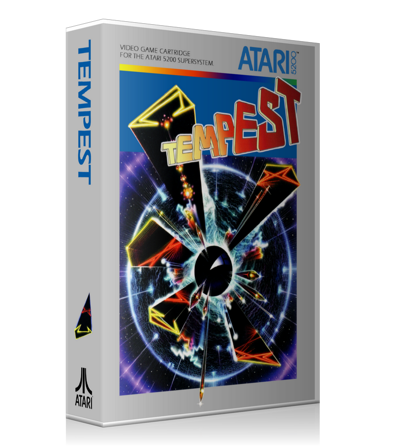Atari 5200 Tempest 2 Game Cover To Fit A UGC Style Replacement Game Case