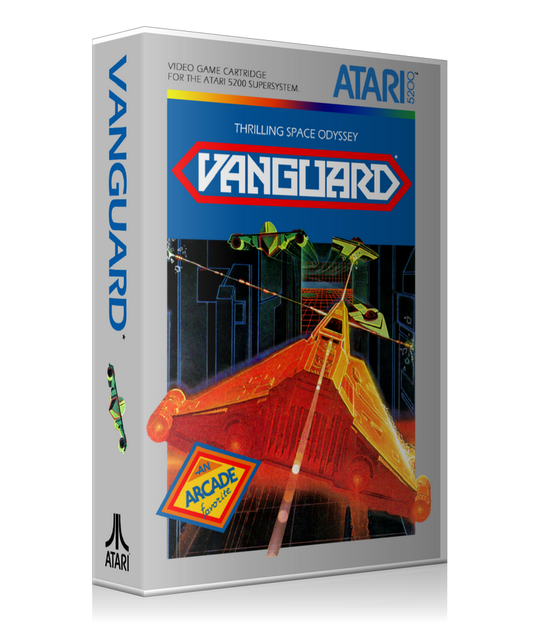 Atari 5200 Vanguard 2 Game Cover To Fit A UGC Style Replacement Game Case