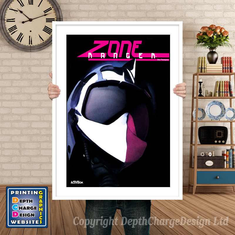 Zoneranger_4 Atari 5200 GAME INSPIRED THEME Retro Gaming Poster A4 A3 A2 Or A1