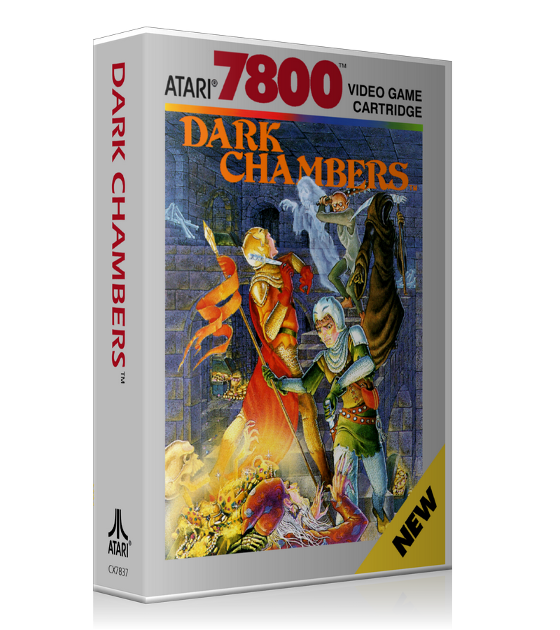 Atari 7800 Dark Chambers Game Cover To Fit A UGC Style Replacement Game Case