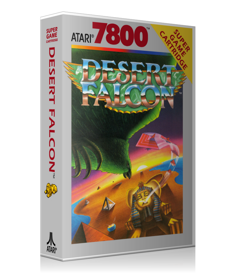 Atari 7800 Desert Falcon 2 Game Cover To Fit A UGC Style Replacement Game Case