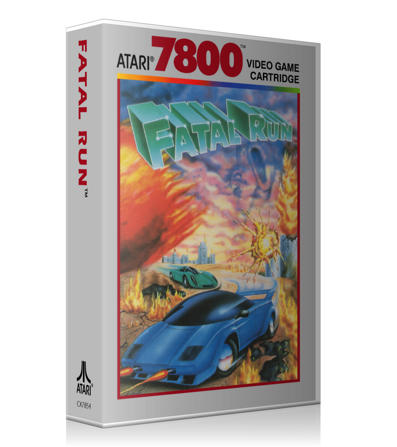 Atari 7800 Fatal Run Game Cover To Fit A UGC Style Replacement Game Case