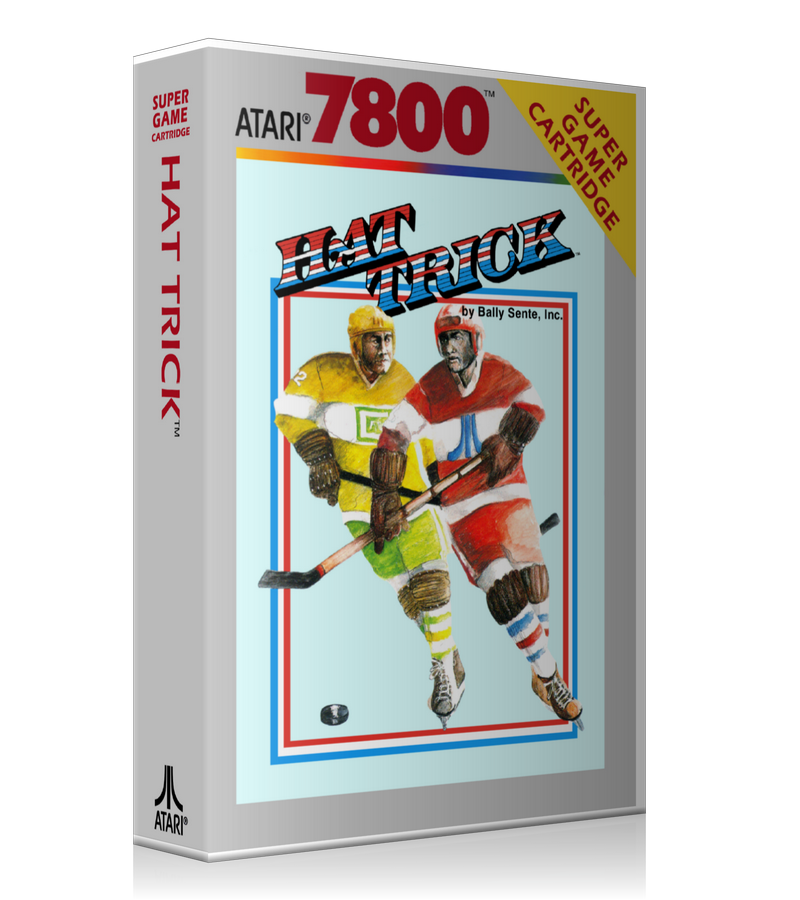 Atari 7800 Hat Trick Game Cover To Fit A UGC Style Replacement Game Case