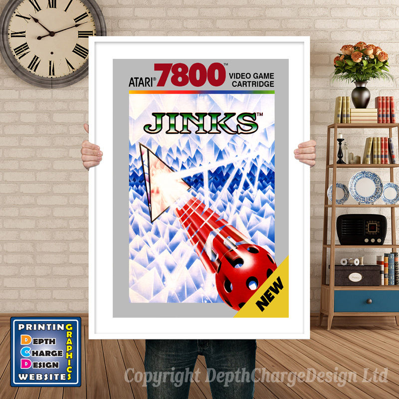 Jinks_2 - Atari 7800 Inspired Retro Gaming Poster A4 A3 A2 Or A1