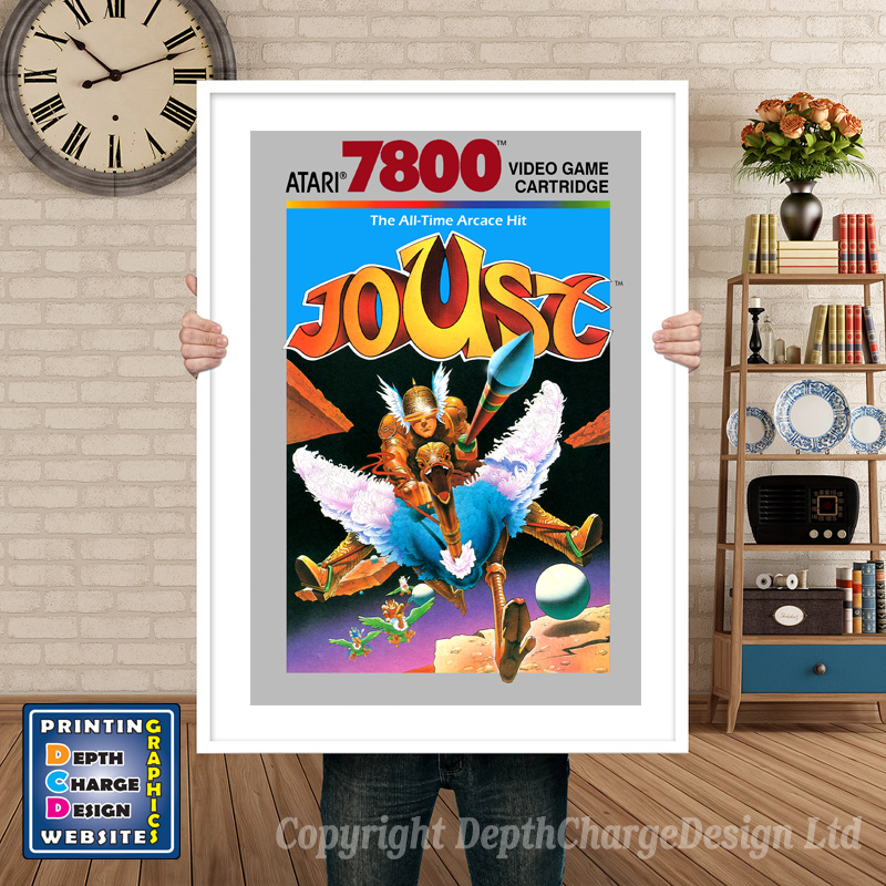 Joust_2 - Atari 7800 Inspired Retro Gaming Poster A4 A3 A2 Or A1