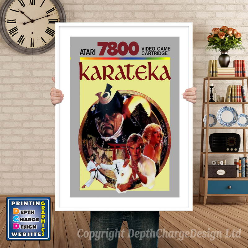 Karateka - Atari 7800 Inspired Retro Gaming Poster A4 A3 A2 Or A1