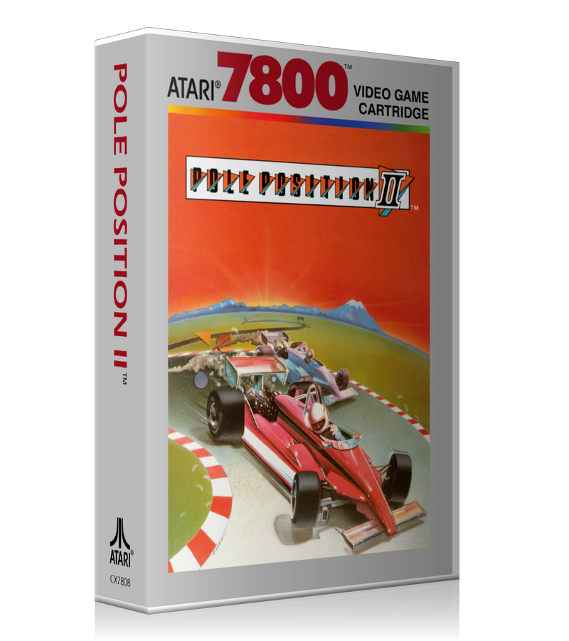 Atari 7800 Pole Position2 2 Game Cover To Fit A UGC Style Replacement Game Case