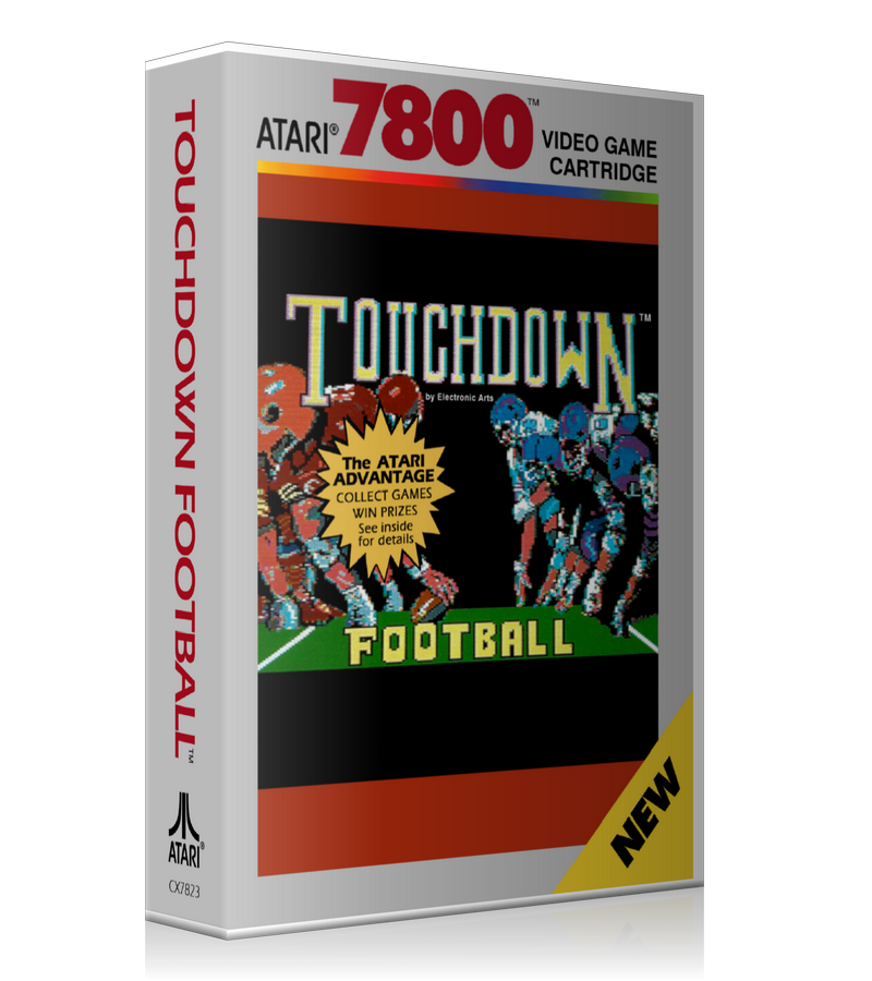 Atari 7800 Touchdown Football Game Cover To Fit A UGC Style Replacement Game Case