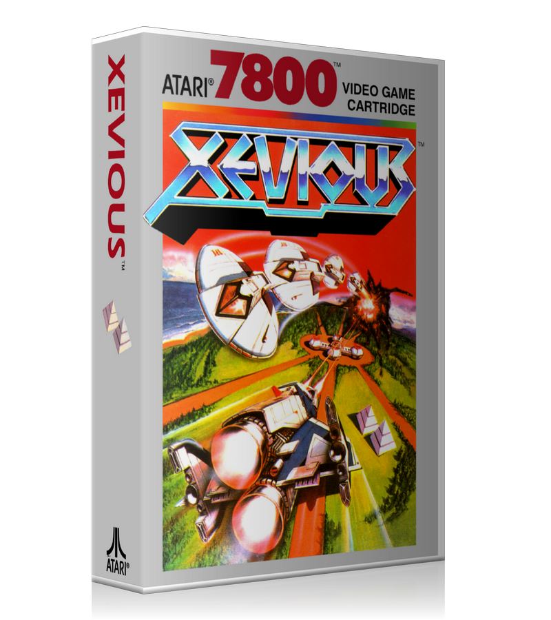 Atari 7800 Xevious Game Cover To Fit A UGC Style Replacement Game Case