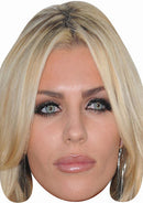 Abbey Clancy Celebrity Face Mask Fancy Dress Cardboard Costume Mask