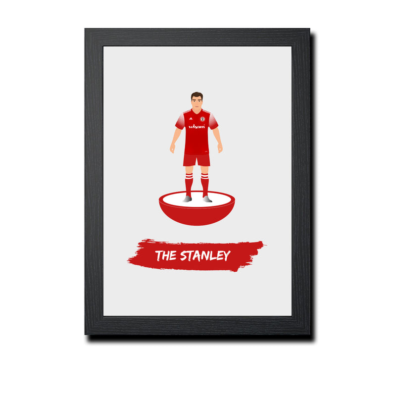 Accrington Football Club gift - The Stanley - Tiny Men Big Balls Poster