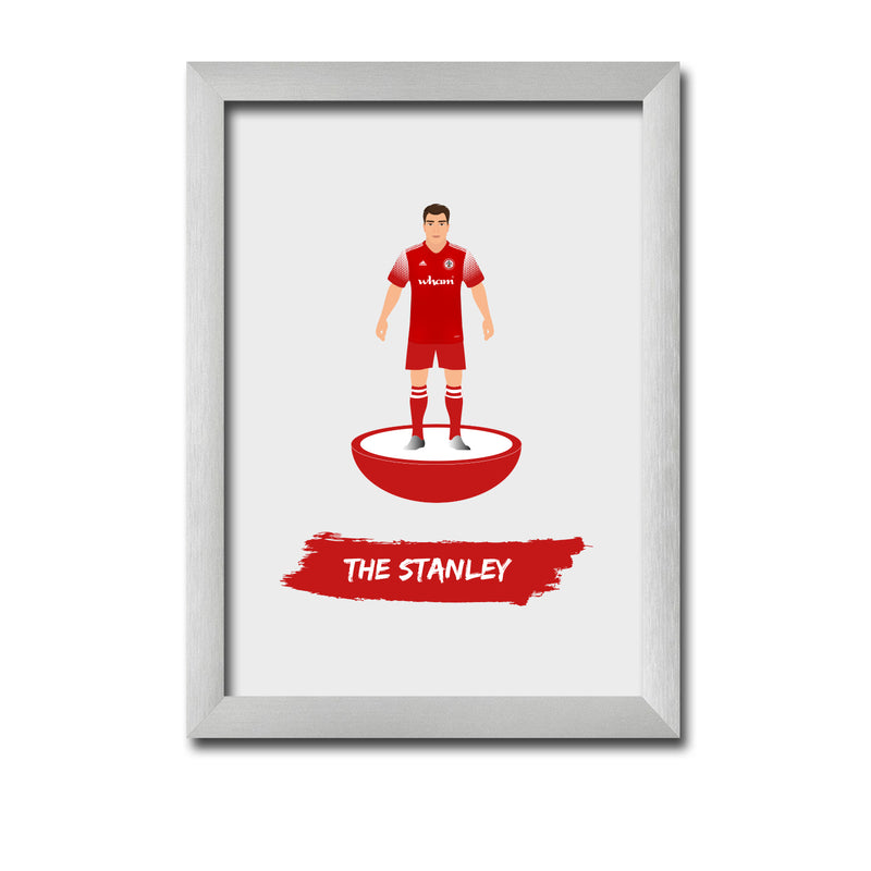 Accrington Football Club gift - The Stanley - Tiny Men Big Balls Poster