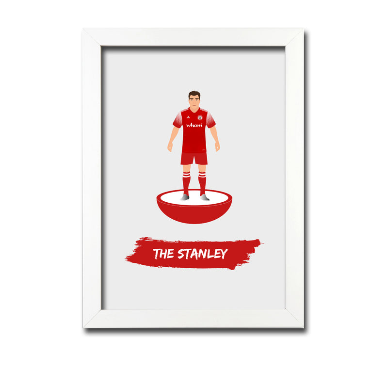Accrington Football Club gift - The Stanley - Tiny Men Big Balls Poster