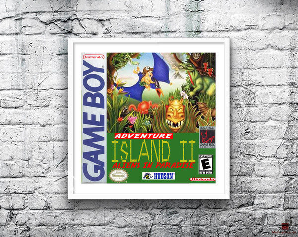 Adventure Island2 Game Style Inspired Retro Gaming Poster