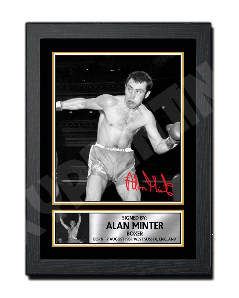 alan minter Limited Edition Boxer Signed Print - Boxing