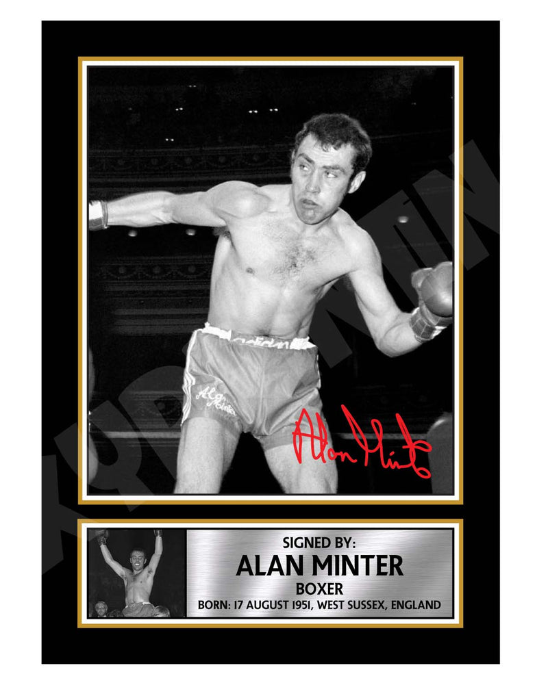 alan minter Limited Edition Boxer Signed Print - Boxing